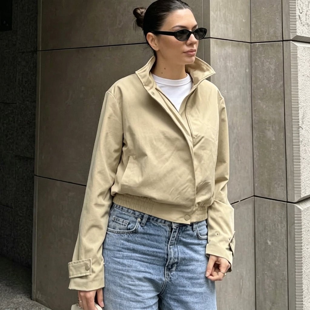 Anne High Neck Zip Jacket
