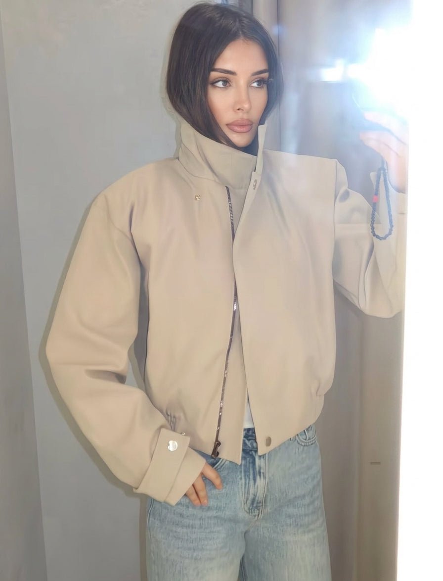 Anne High Neck Zip Jacket