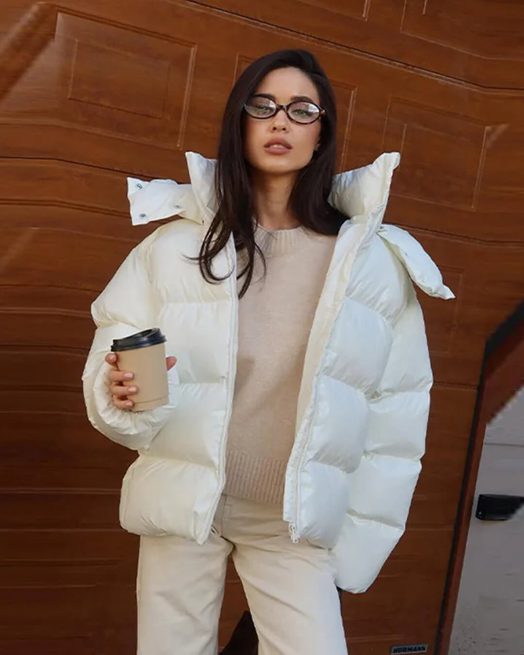 Piumino con cappuccio Davina