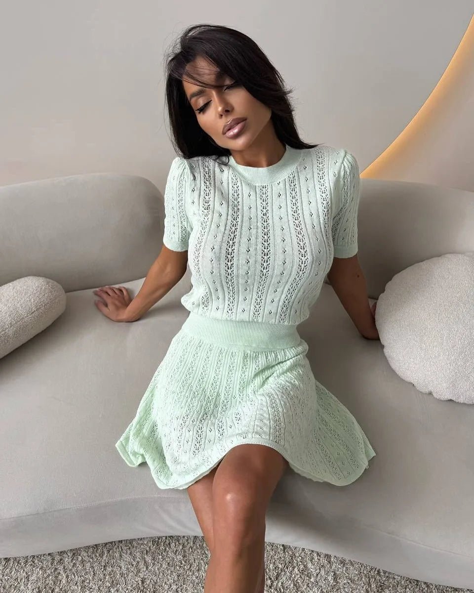 Margot Two-Piece Short Skirt Suit Set