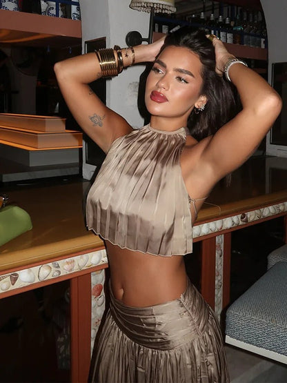 Linda Halter Backless Set
