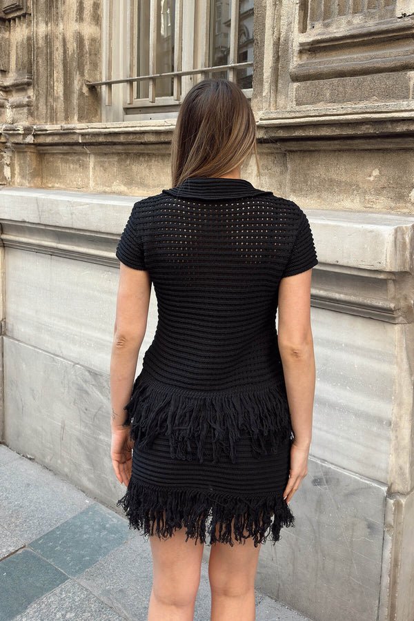 Sophia Knitted Tassel Skirt Set