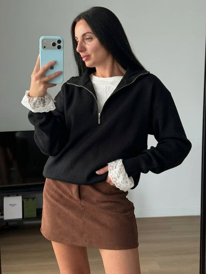 Alice Half-Zip Knit Sweater