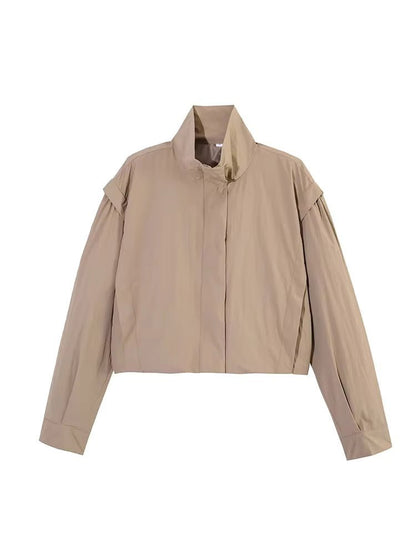 SOKYND Alice Cropped Windbreaker Jacket JacketSOKYND-101271-CRE-XS-90519CremeXS