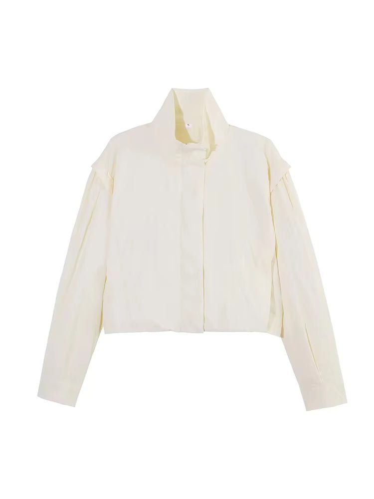 SOKYND Alice Cropped Windbreaker Jacket JacketSOKYND-101271-CRE-XS-90519CremeXS