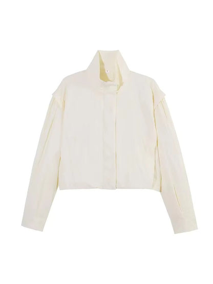 SOKYND Alice Cropped Windbreaker Jacket JacketSOKYND-101271-CRE-XS-90519CremeXS