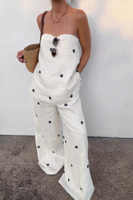 Allegra Strapless Wide-Leg Two-Piece Set
