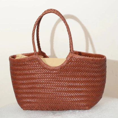 SOKYND Aneta Woven Tote Bag HandbagsSOKYND-481047-GRE-S-71255GreenS