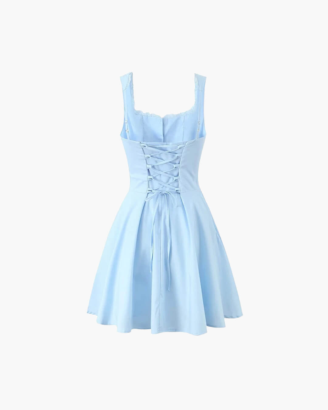 SOKYND Anikka Sleeveless Lace Up Back Dress Dresses1005008269228899-;Am1772479400887968371BlueM