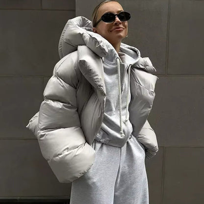 SOKYND Bettina Puffer Jacket Coats & JacketsAn1767625273841637856Light GrayS
