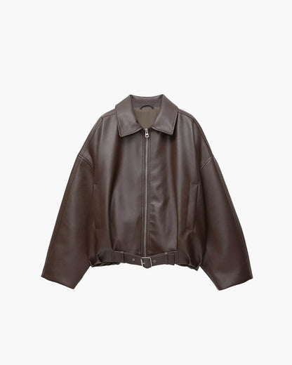 SOKYND Carlotta Vegan Leather Jacket Coats & Jacketsat1767625273842264667BlackS