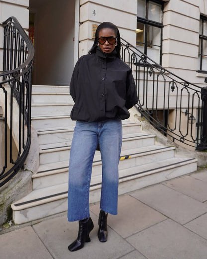 SOKYND Celeste High - Neck Jacket Coats & JacketsBlackM