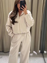 Clara Hooded Tracksuit Set