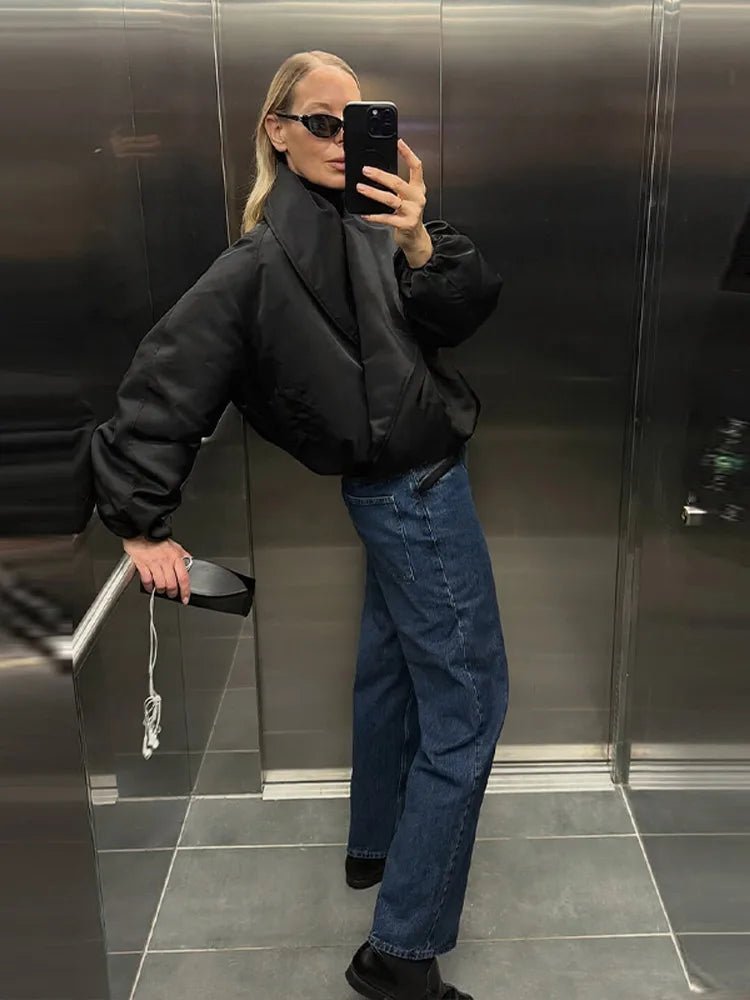 SOKYND Claudia Oversized Bomber Jacket JacketSOKYND-458519-BLA-M-94359BlackM