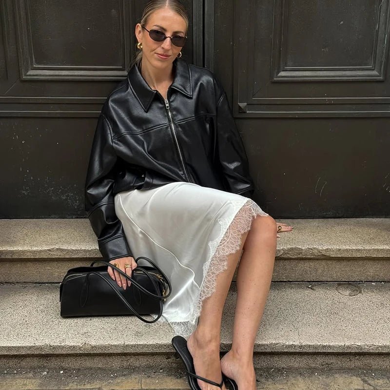 SOKYND Connie Asymmetric Midi Skirt Skirtsdj1772777205899226360M