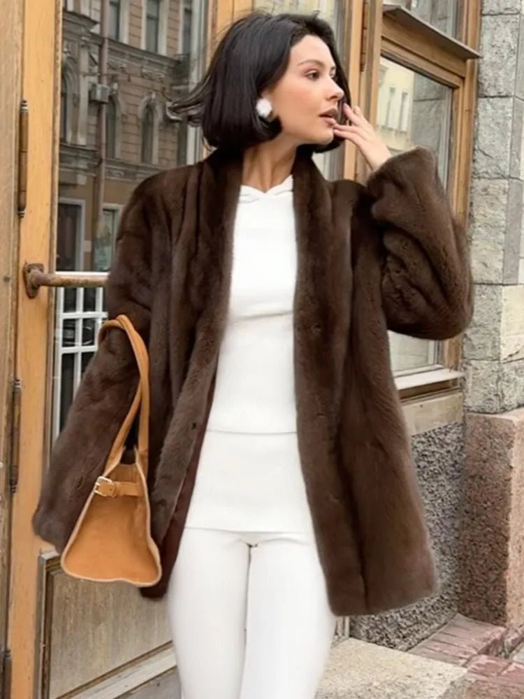 SOKYND Daniela Belted Faux Fur Jacket JacketSOKYND-397911-M-OS-83223M