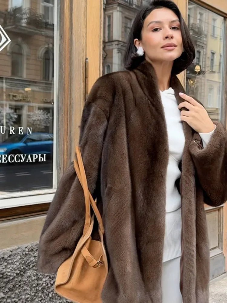 SOKYND Daniela Belted Faux Fur Jacket JacketSOKYND-397911-M-OS-83223M