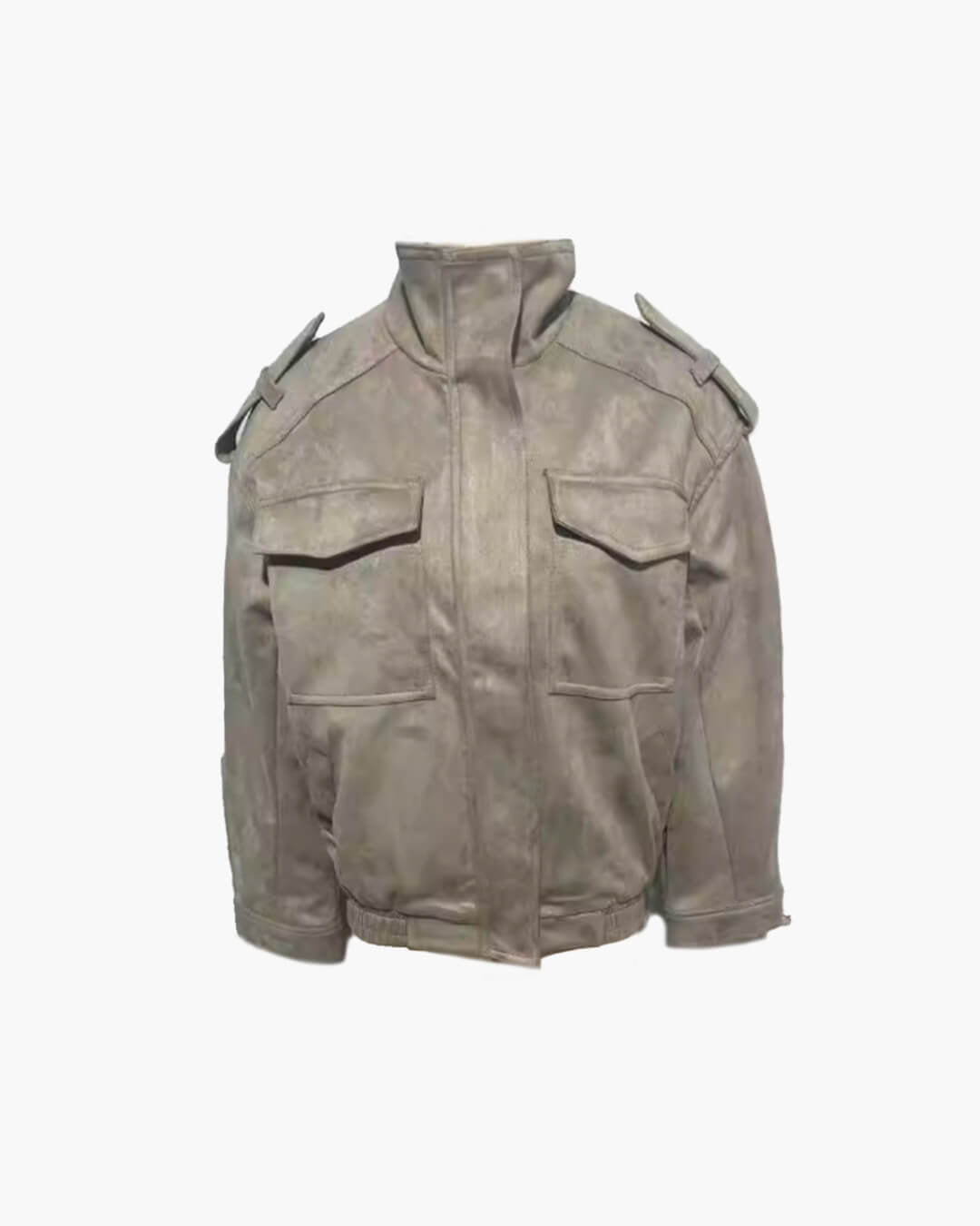 SOKYND Delphine High-Neck Suede Jacket Coats & JacketsSOKYND-561751-SAN-S-03063SandS