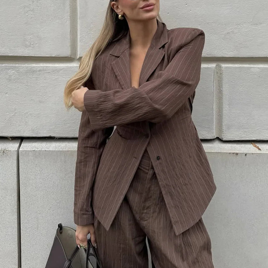 SOKYND Dorothy Pinstripe Pant Suit in Pants