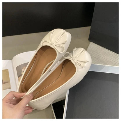 SOKYND Elena Slip - On Ballet Flats ShoesSilver36