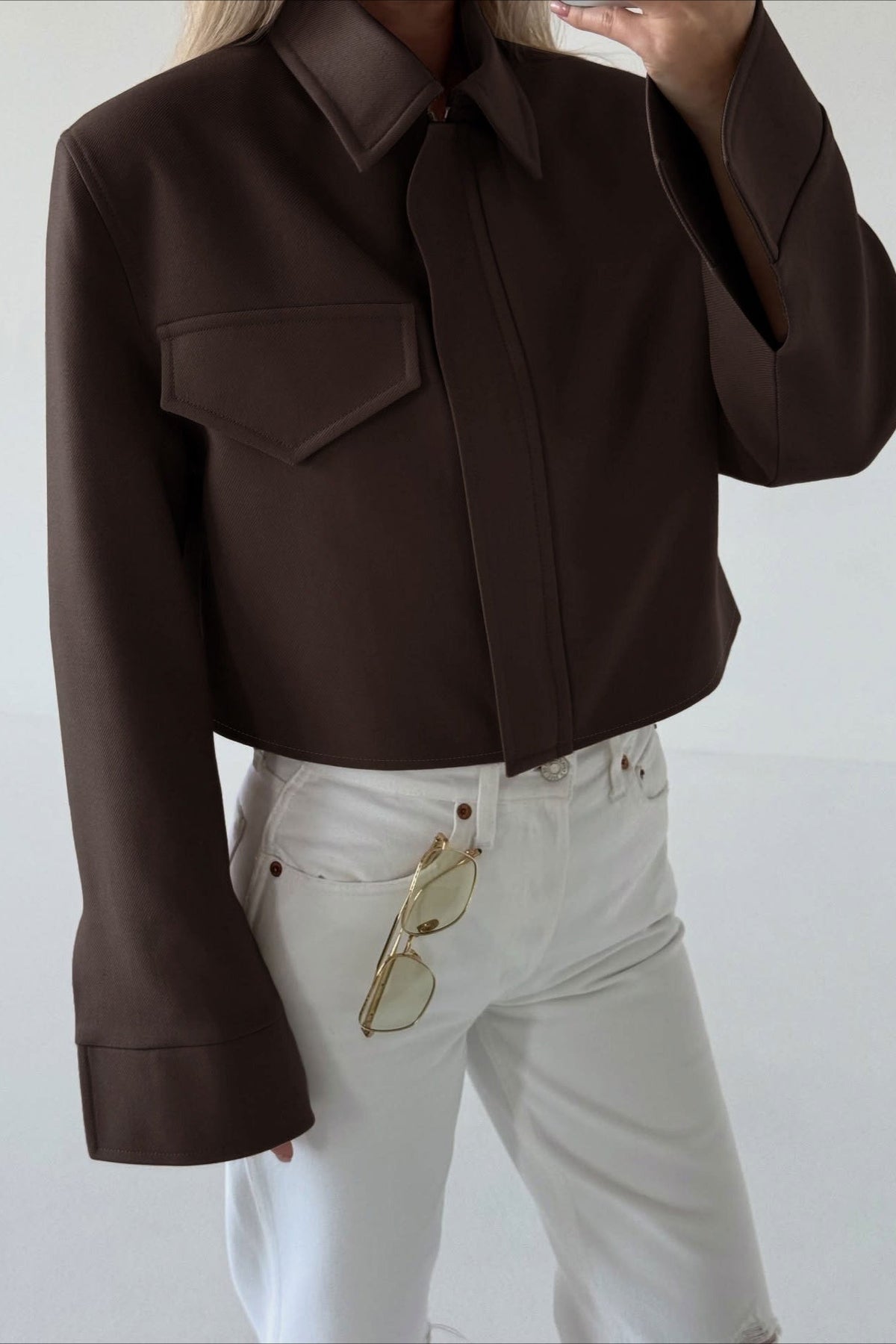 SOKYND Ellie Brown Zip Jacket JacketSOKYND-712727-BRO-S-04567BrownS