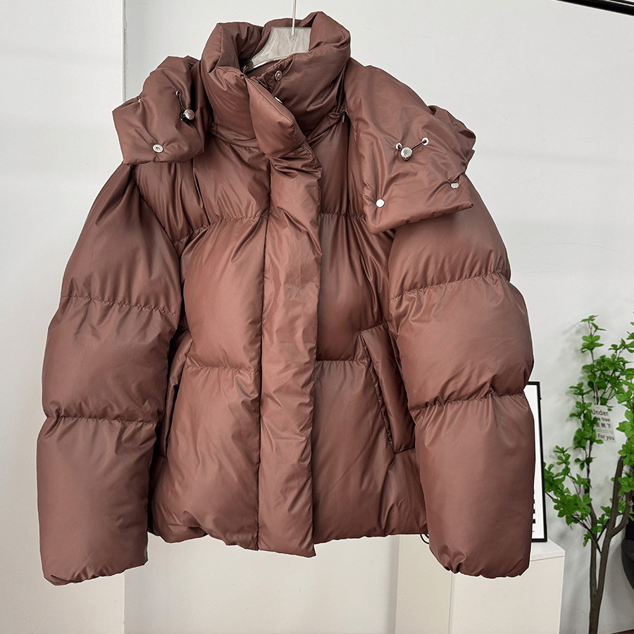 SOKYND Ellie Lightweight Puffer Jacket JacketBrownS