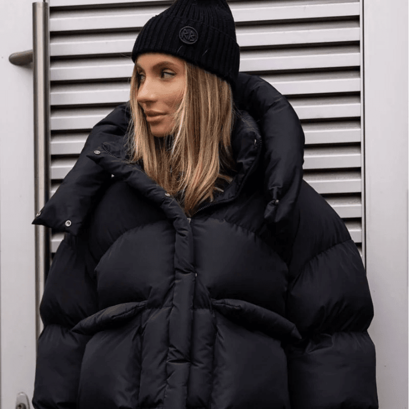 SOKYND Emilia Hooded Puffer Jacket JacketSOKYND-956119-BLA-M-99095BlackM