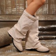 Esther Faux Suede Knee High Boots
