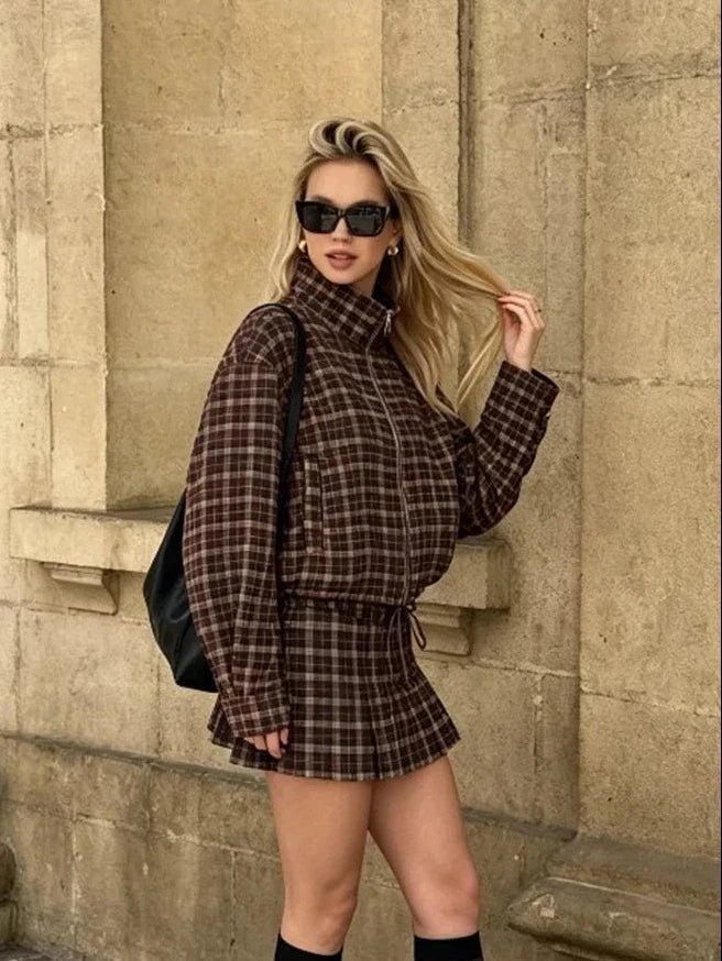 SOKYND Eva Checked Jacket & Skirt Set JacketSOKYND-588695-JAC-XS-95895Jacket OnlyXS