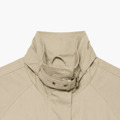 SOKYND Evelyn Casual Stand Collar Jacket JacketSOKYND-889239-KHA-L-95799KhakiL