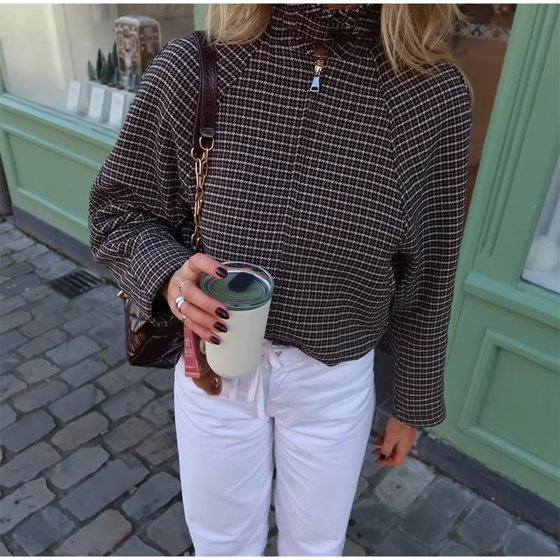 SOKYND Hannah Houndstooth Zip Jacket Matching SetsSOKYND-474583-JAC-M-95959Jacket OnlyM