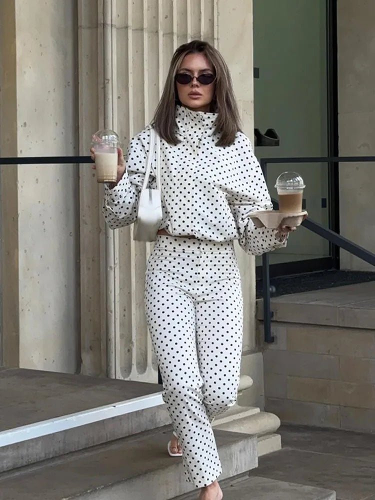 SOKYND Hera Polka Dot Jacket Coats & JacketsfQ1774219786673756173WhiteL