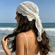 Indigo Bohemian Triangle Headscarf