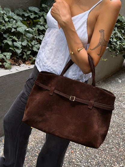 SOKYND Isabel Suede Bag BagSOKYND-234071-BRO-R-74199BrownRegular