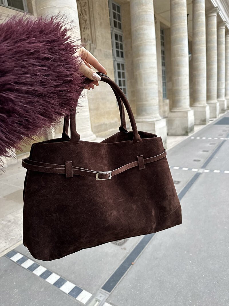 SOKYND Isabel Suede Bag BagSOKYND-234071-BRO-R-74199BrownRegular