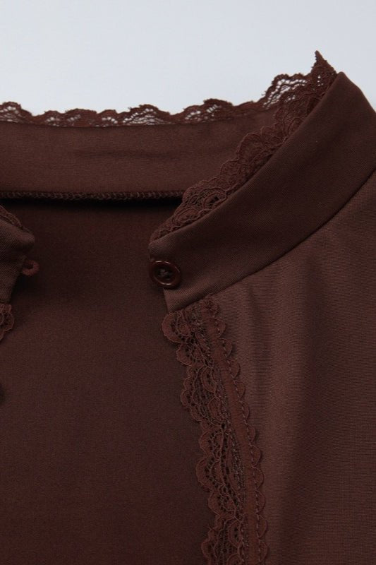 SOKYND Jasmin High Neck Keyhole Blouse BlouseSOKYND-351575-BLA-XS-84759BlackXS