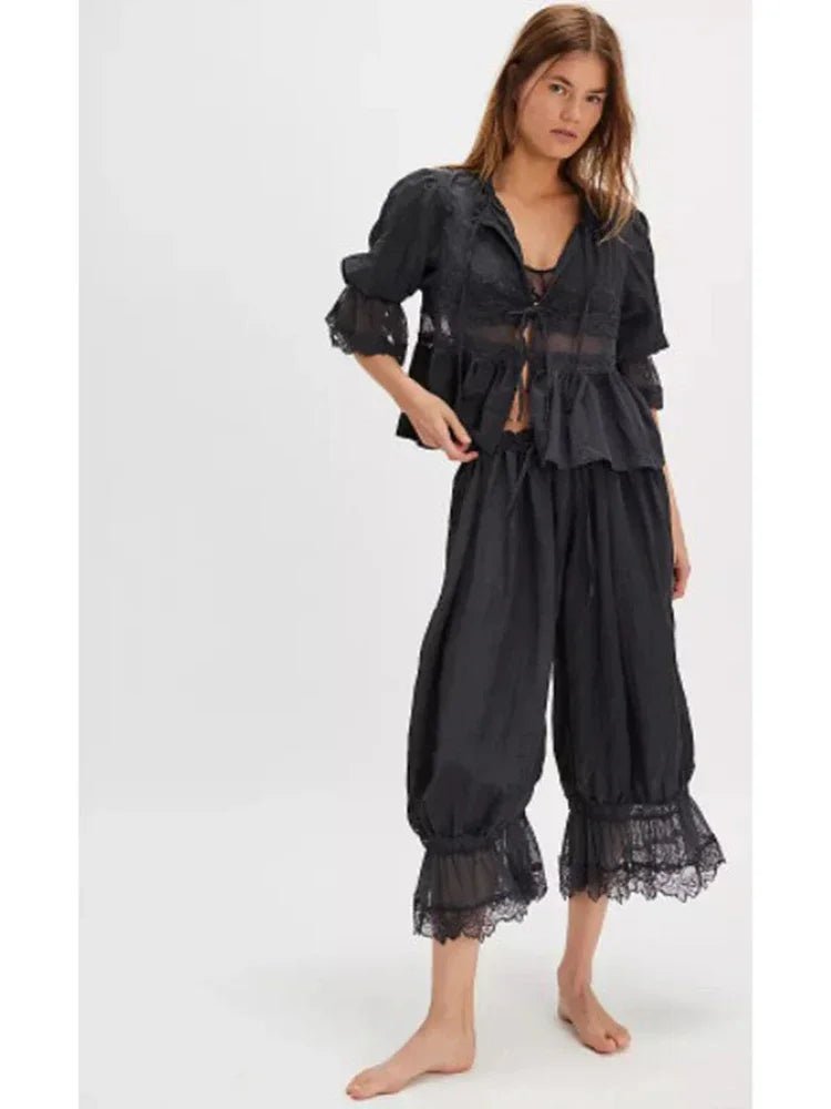 SOKYND Jasmine Lace Lantern Suit Matching SetsSOKYND-950999-BLA-S-43927BlackS