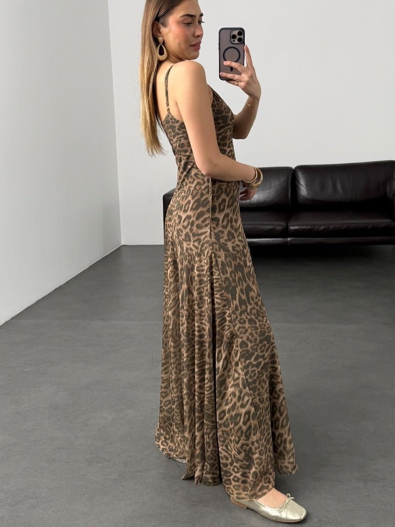 SOKYND Jasmine Leopard Print Strap Maxi Dress DressSOKYND-233047-S-OS-50167S