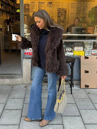 Jedda Plush Faux Fur Coat