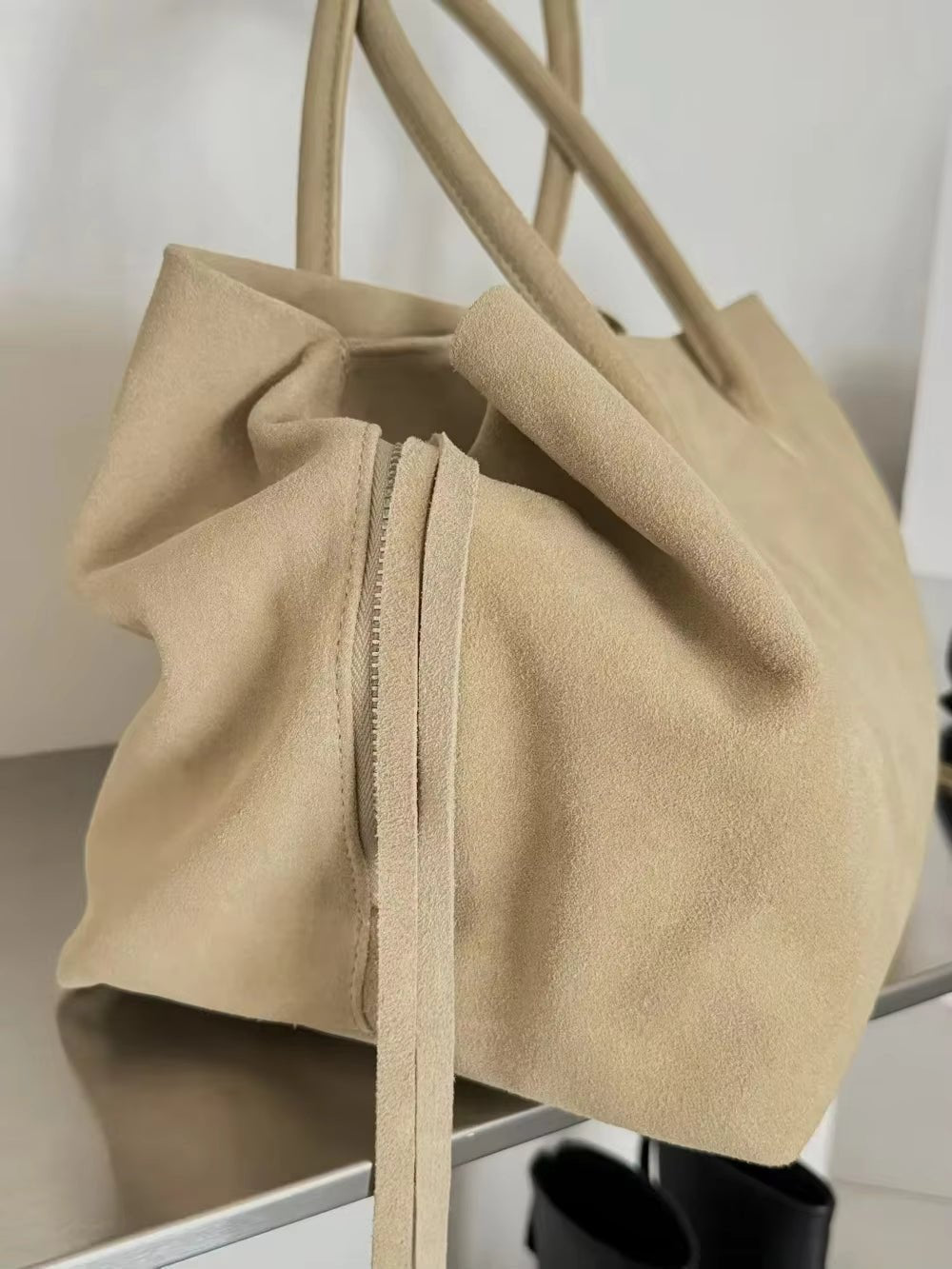SOKYND Jessica Multi-Compartment Shoulder Tote Bag BagSOKYND-956695-BLA-L-10935BlackLarge 38x20x23 cm