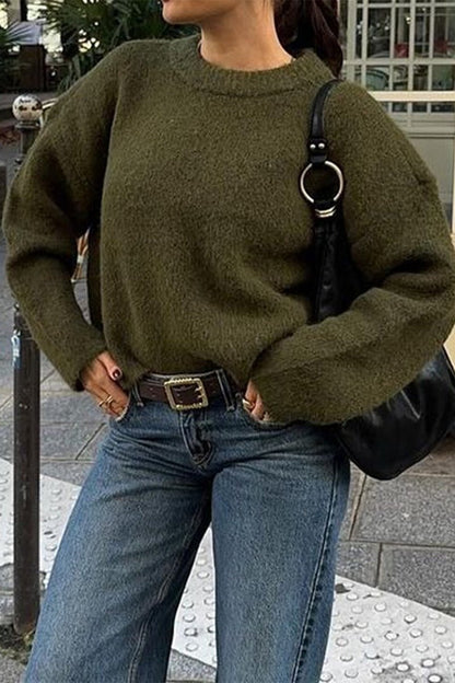 SOKYND Lara Ribbed Knit Sweater SweaterSOKYND-480535-S-GREEN-65591GreenOne Size