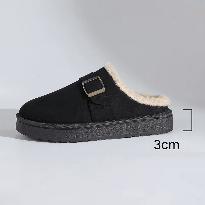 SOKYND Layla Faux Fur Lined Suede Clogs ShoesSOKYND-979991-BLA-42-46103Black42