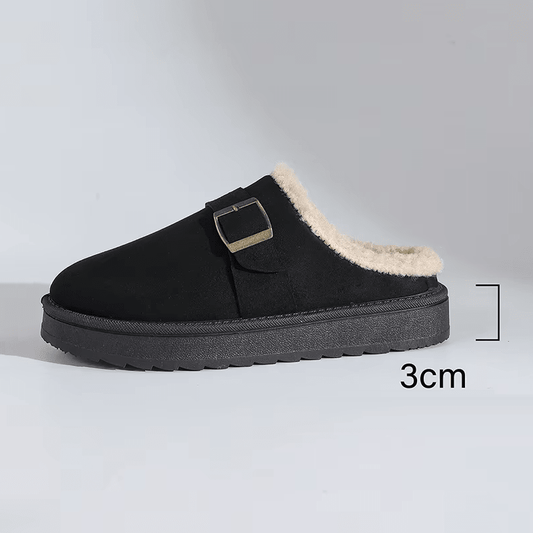 Layla Faux Fur Lined Suede Clogs