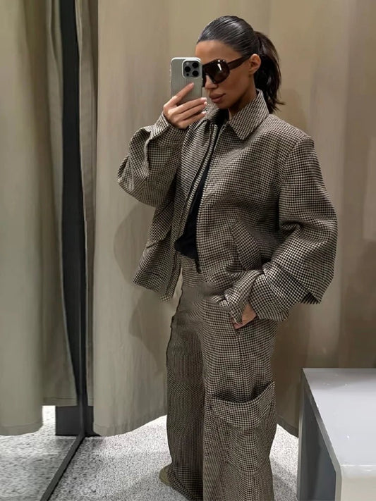 SOKYND Layla Houndstooth Padded Suit Set JacketSOKYND-935063-JAC-XS-59191JacketXS