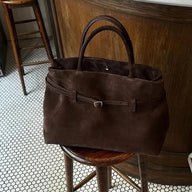 Leah Frosted Suede Tote Bag