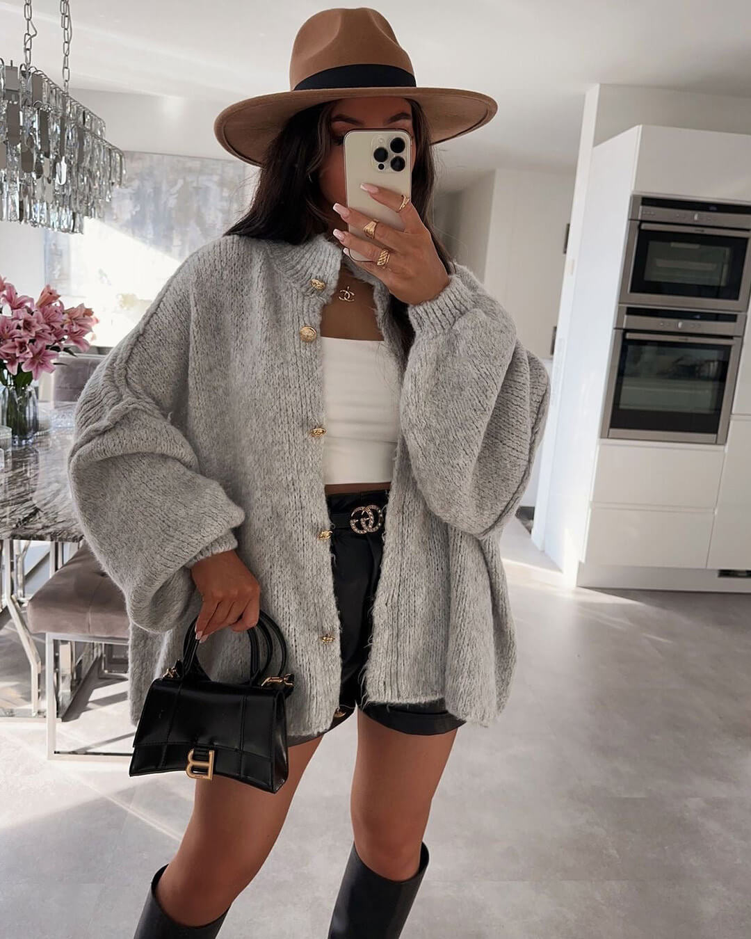 SOKYND Lisa Long Cardigan Knit CardiganSOKYND-458967-GRE-S-34391GreyS