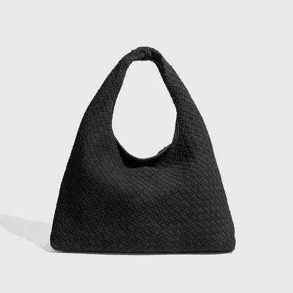 SOKYND Lola Woven Faux Suede Tote Bag BagSOKYND-493847-BLA-OS-14487Black
