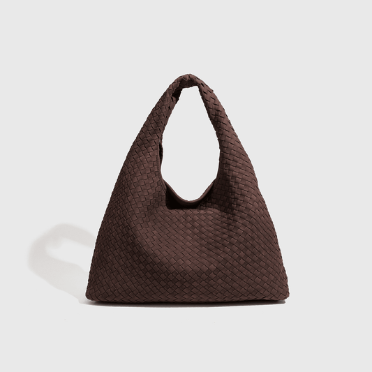 Lola Woven Faux Suede Tote Bag