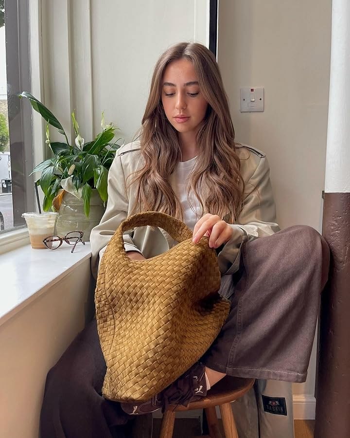 SOKYND Lola Woven Faux Suede Tote Bag BagSOKYND-493847-CAM-OS-48951Camel