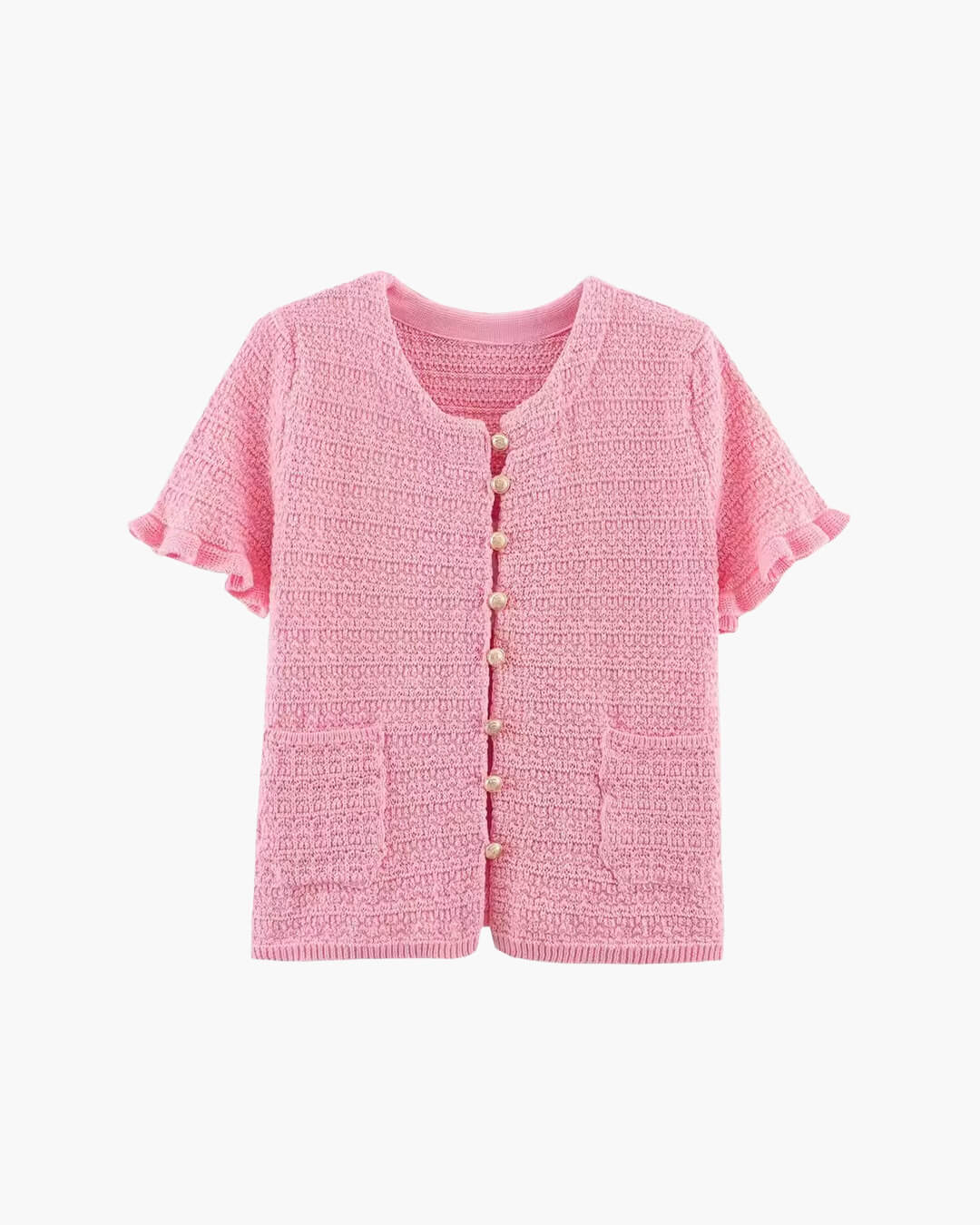 SOKYND Luella Knitted Tank Pleated Skirt Set Matching SetsPink TopS